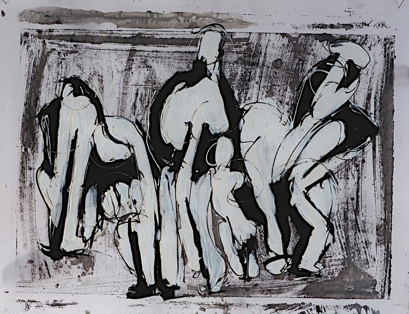 Steering Committee - 2023, 50x56cm | acrylic on paper